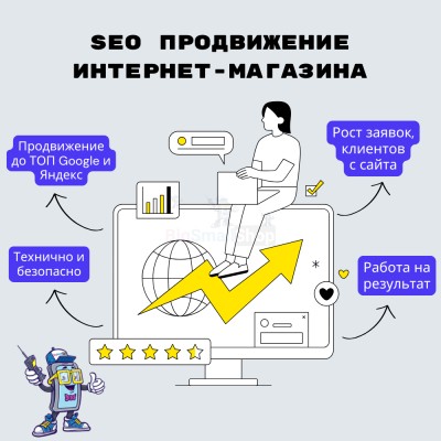 SEO продвижение интернет-магазина - купить в Муглово