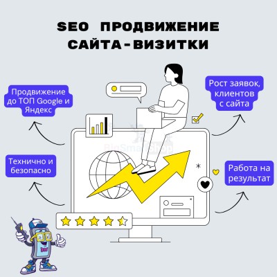 Услуга SEO продвижение сайта-визитки - купить в Муглово